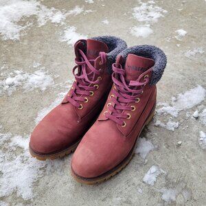 Men's Timberland Premium 6-inch Boots - Burgundy - Size 10